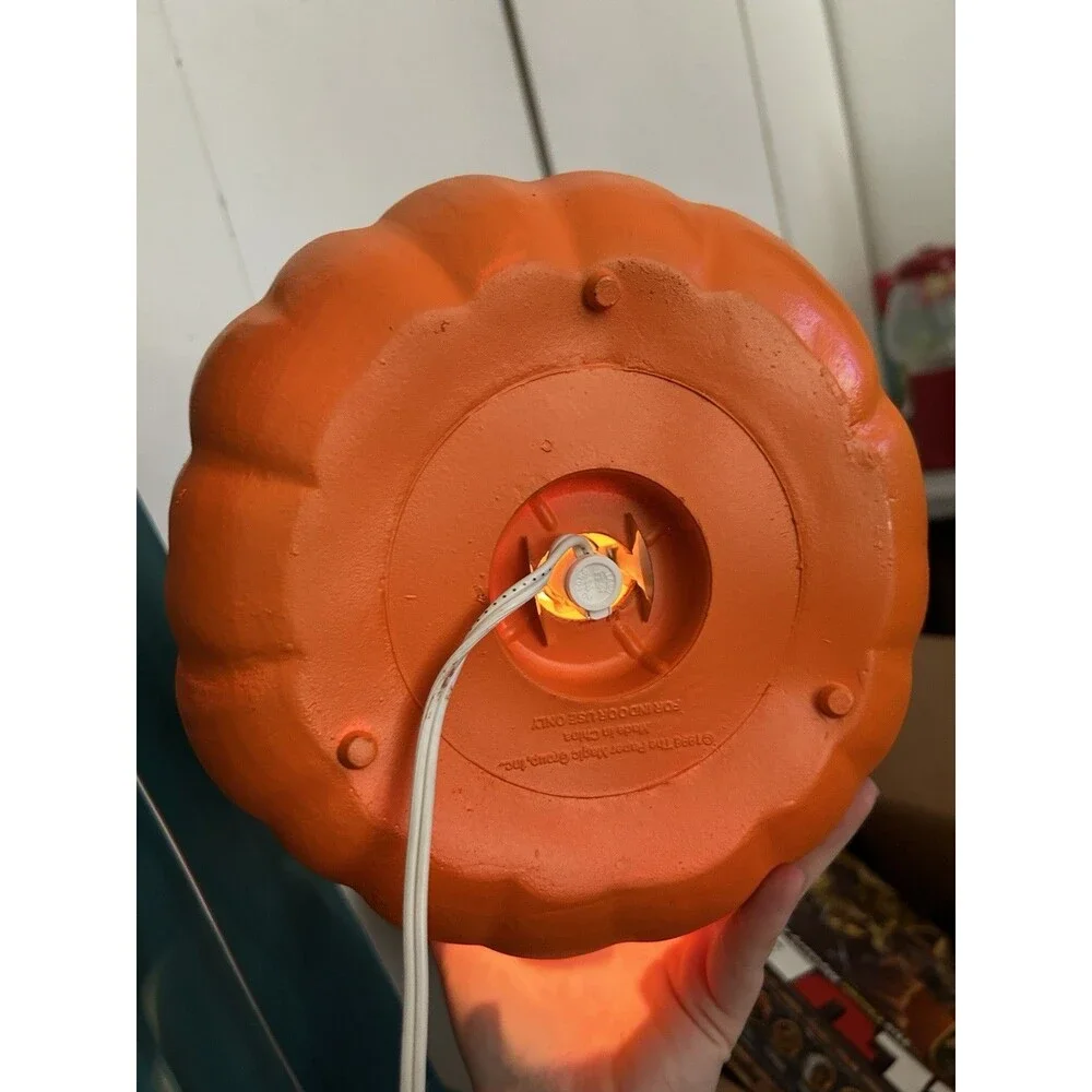 Vintage 1998 Paper Magic Group lighted Halloween Pumpkin, Tested!